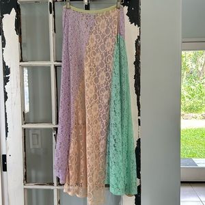 Free people intimately lace maxi skirt